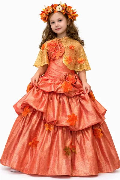 Carnival costume for girl Queen Autumn
