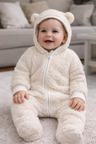 Hooded Overall 231701 Milk