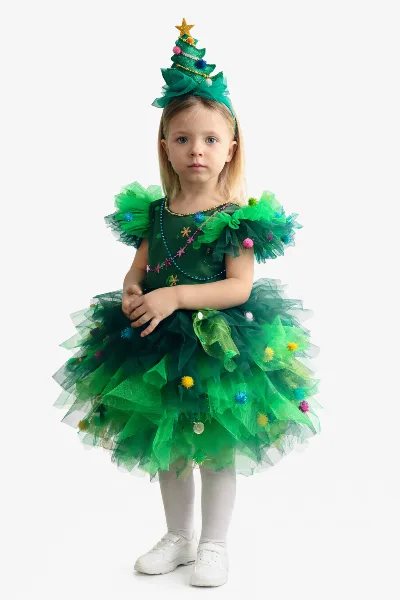 Fluffy Christmas Tree Costume