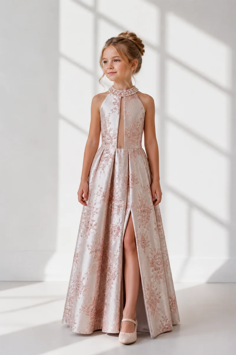 Evening dress 8963 brocade