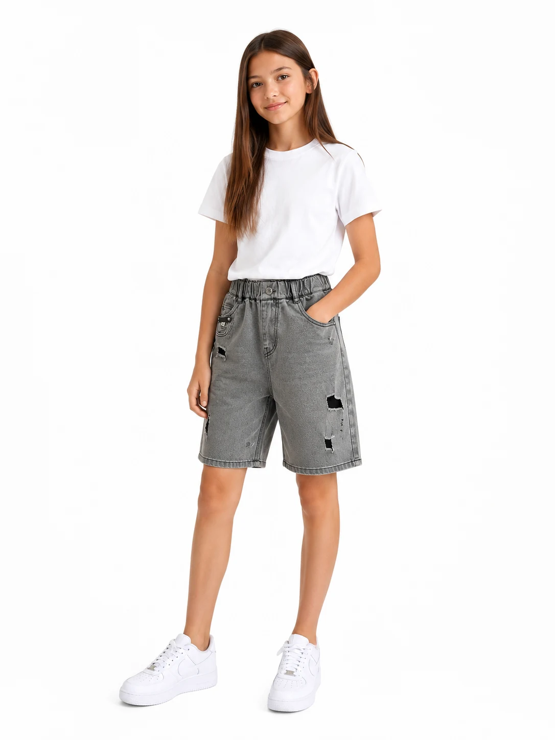 Denim Bermuda Shorts 280726