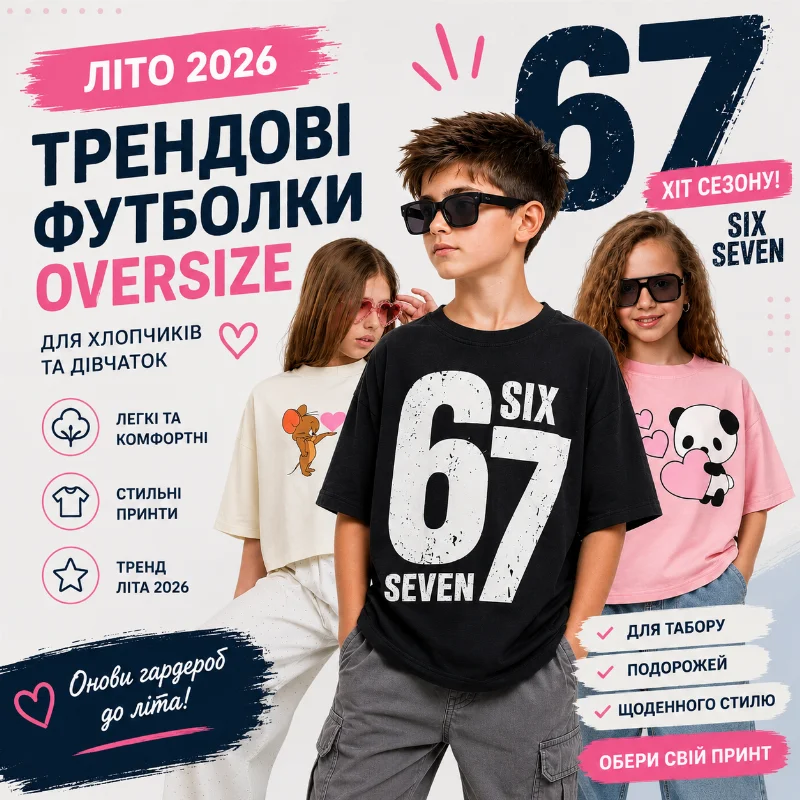 Summer 2026 Trend: Oversized Kids' T-Shirts and the Popular 67 Print