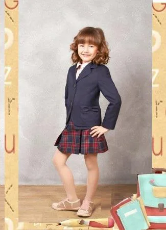 Jacket school for the girl of D-ShF-7 blue
