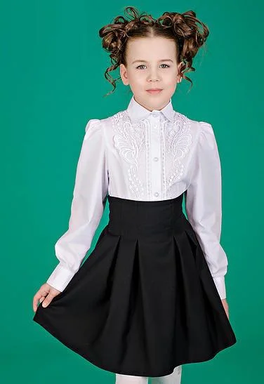 School skirt for girls 7515 blue