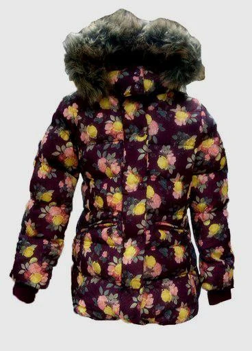 Куртка зимова на холлофайбер для дівчинки Рози 9573