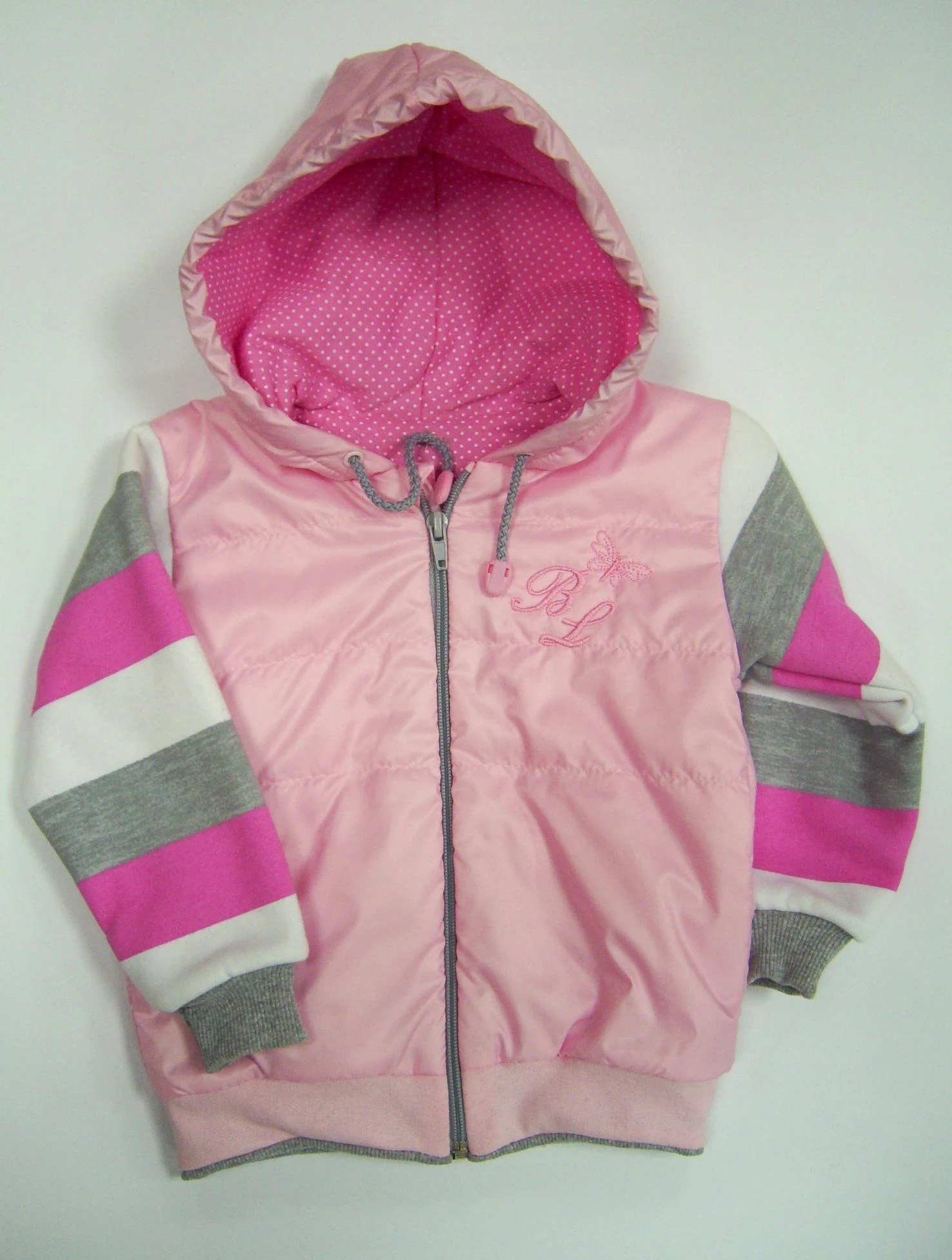Jacket - demi-season windbreaker for girls 15-02