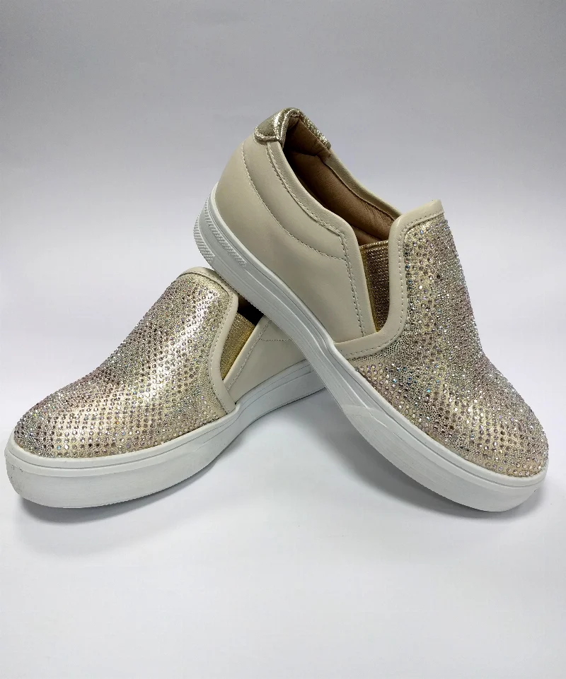 Slip-ons - shoes leather for the girl of Tina