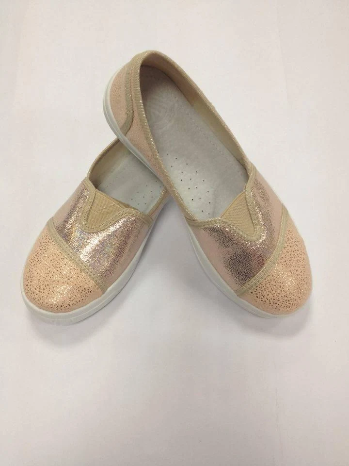 Слипоны - мокасины для девочки персиковые SLIPON 275/290-4 Waldi