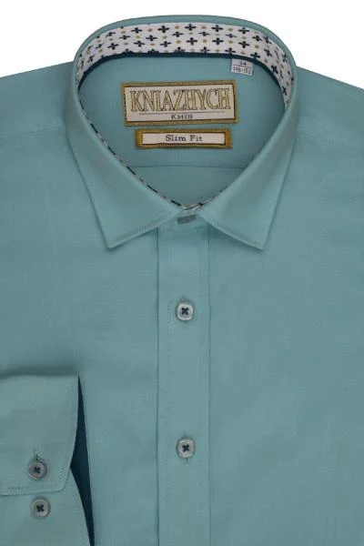 Shirt school for the boy of Aquarius / K844 slim Knyazhich