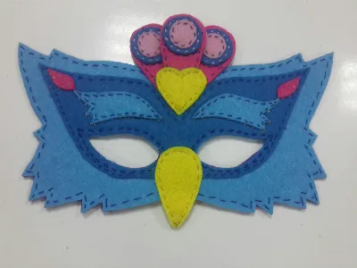 Peacock Costume - Mask, Magical Bird, Blue Bird