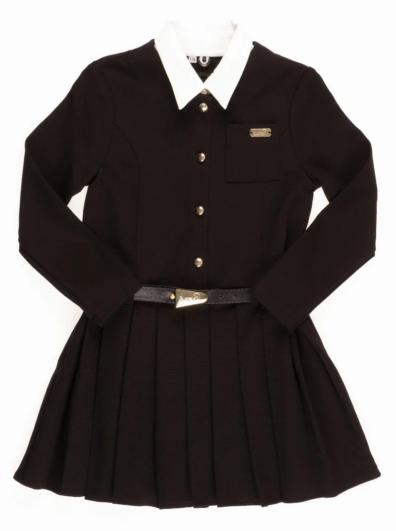School dress Eileen knitted black