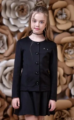 Jacket 9544-1 black knitted