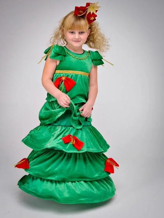 Royal Christmas Tree Costume with Red #5