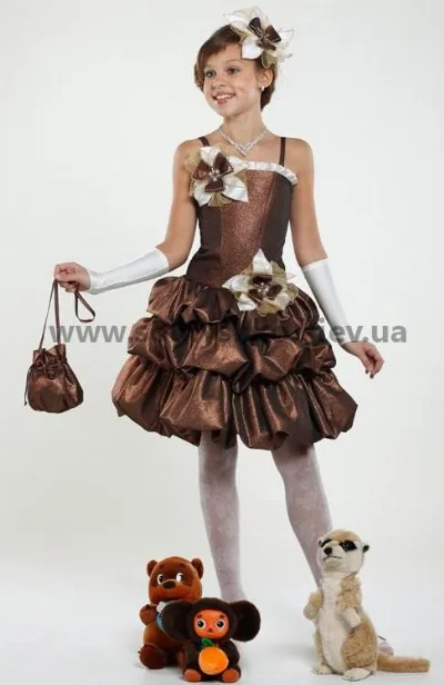 Rental Fancy dress for girls Ballon chocolate