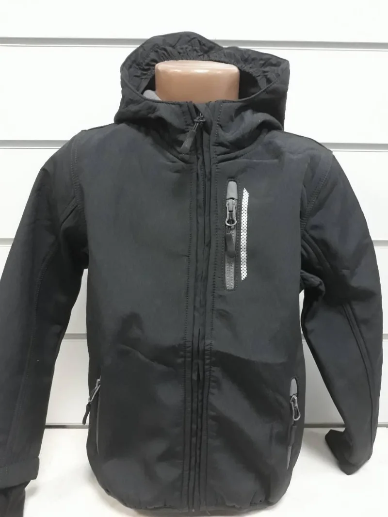 Jacket - windbreaker for a boy gray MLH812
