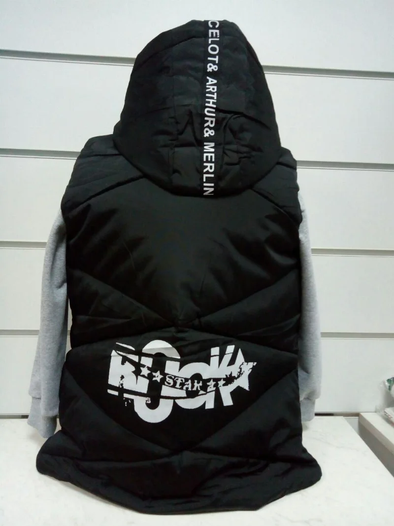 Vest for a boy on synthetic winterizer 1624