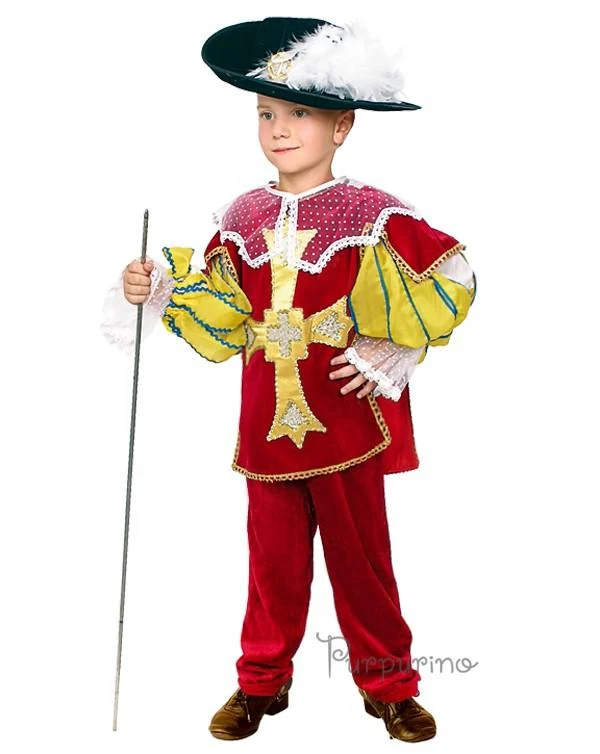Carnival costume for a boy Musketeer - Cardinal 317