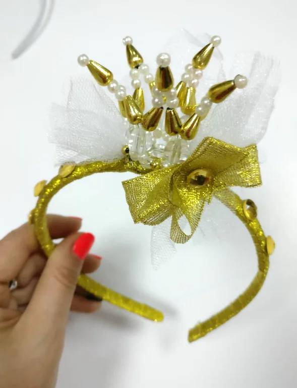 Аксесуар для дівчинки Корона Золота Королева 3