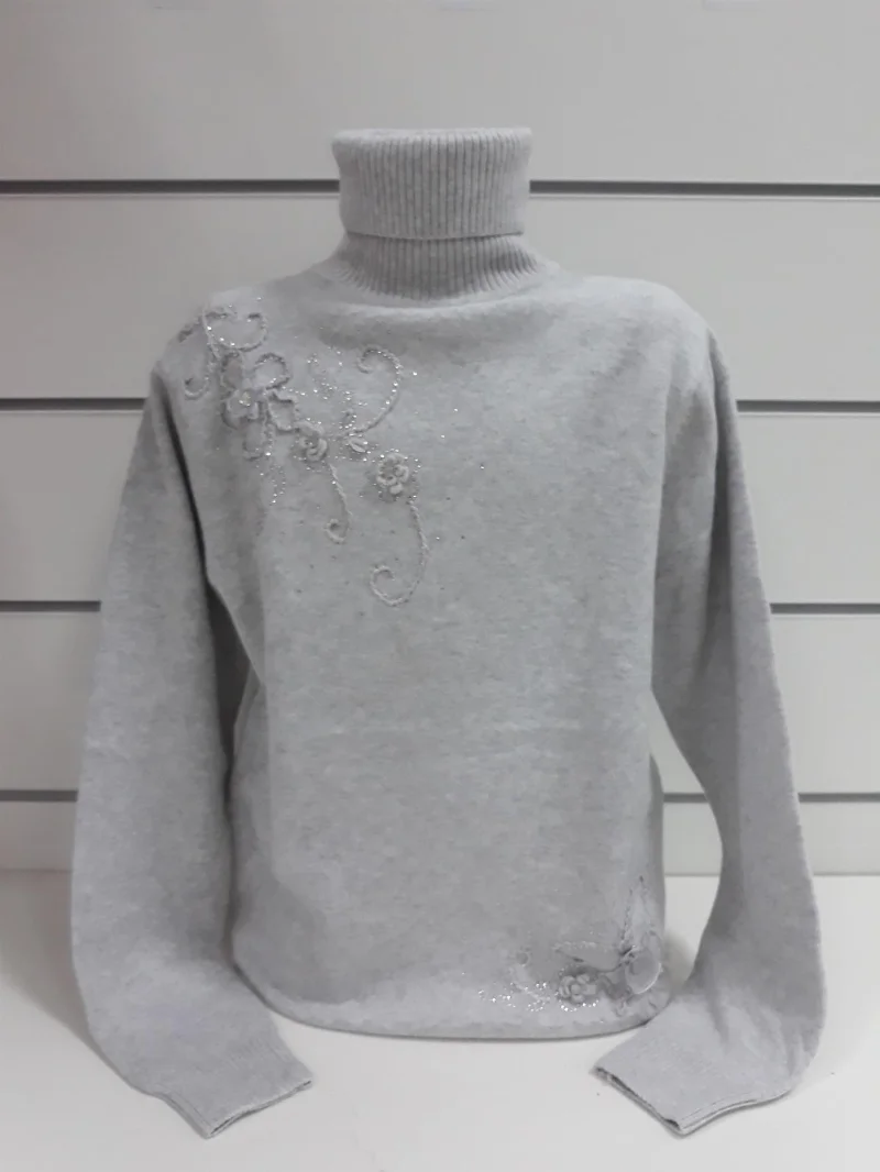 Светр для дівчинки сірий FashionKid / s