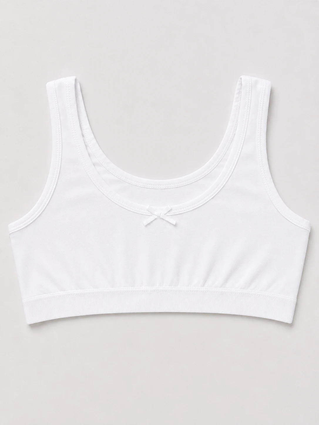 Girls' White Tank Top 4768 by Baykar