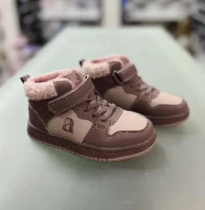 Черевики хайтопи для дівчинки демісезонні утеплені ABQ0782R рожеві Apawwa