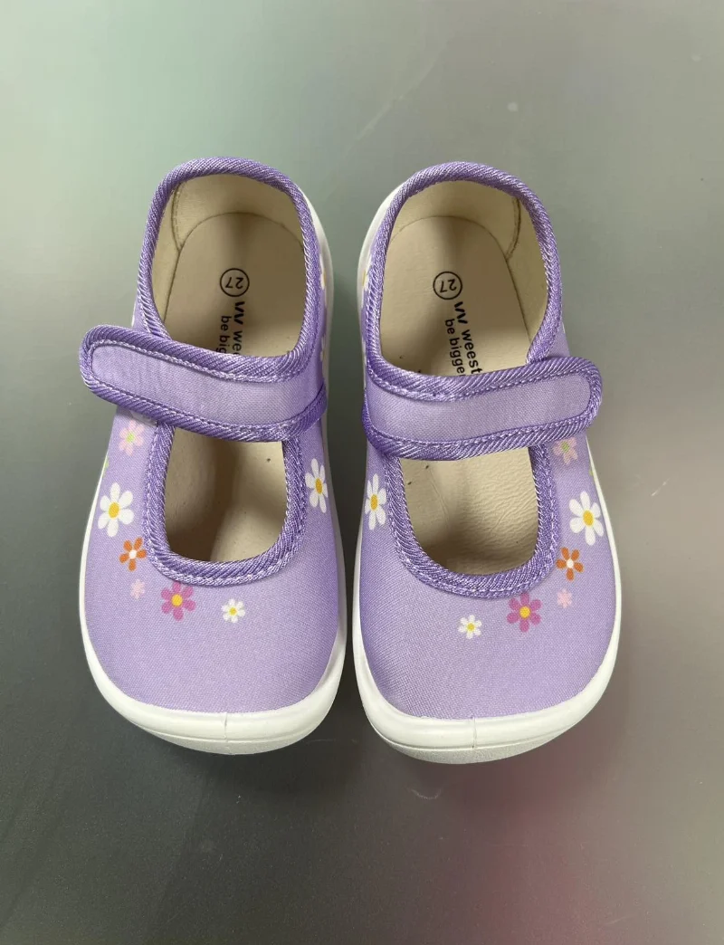 Тапочки Barefoot для девочки барефут лиловые Ромашка 702-009 WeeStep