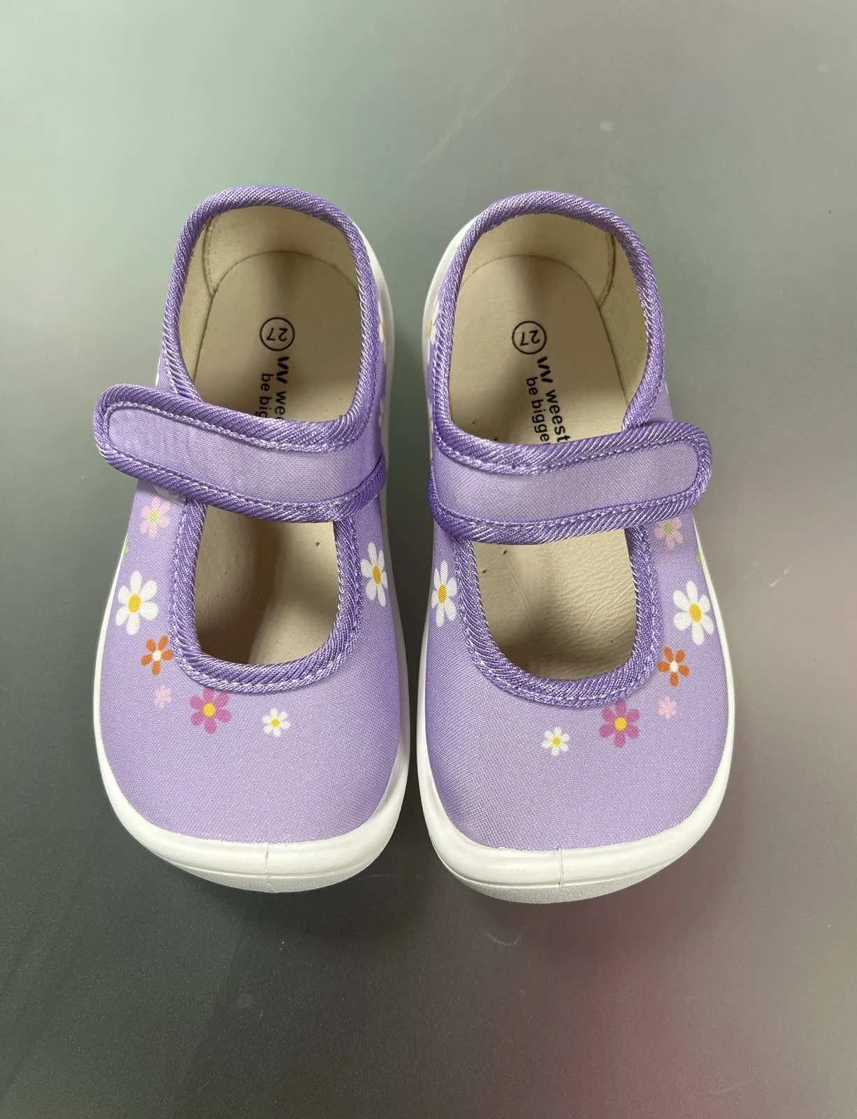 Тапочки Barefoot для девочки барефут лиловые Ромашка 702-009 WeeStep