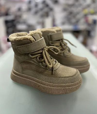 Girls' Euro-winter Boots HC751-2 Beige Clibee