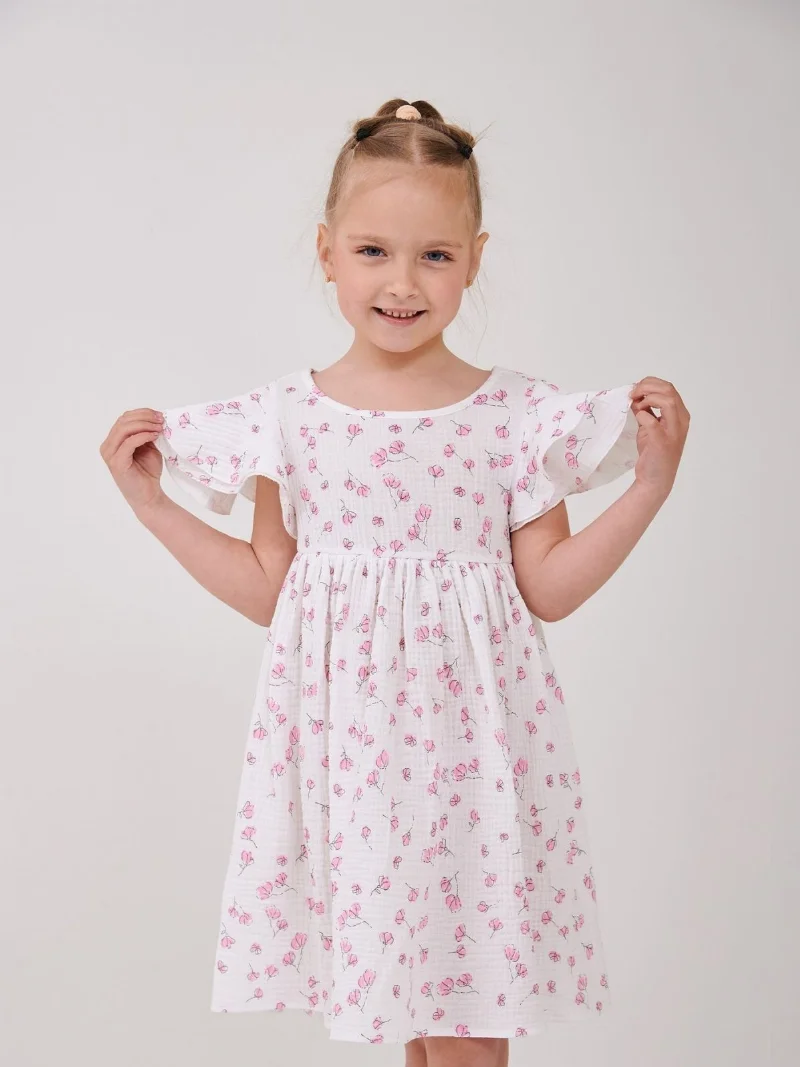 Сукня 120485-1рожеві кв. SMIL