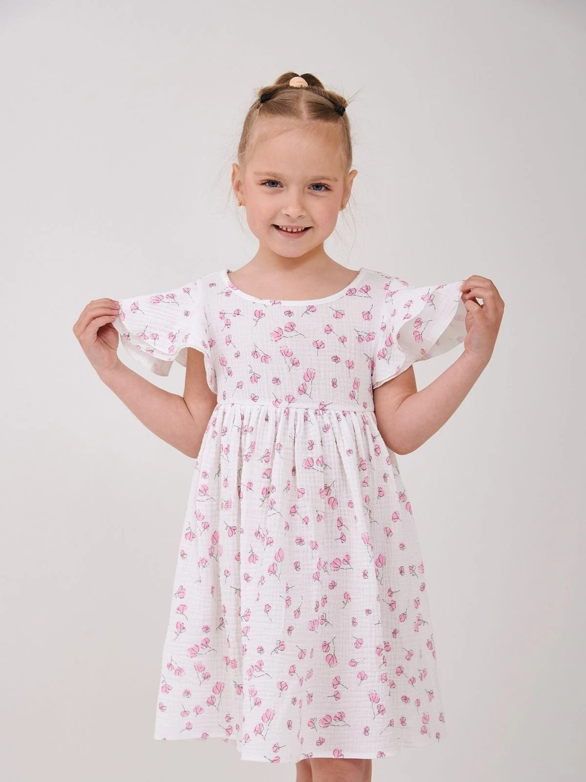 Сукня 120485-1рожеві кв. SMIL