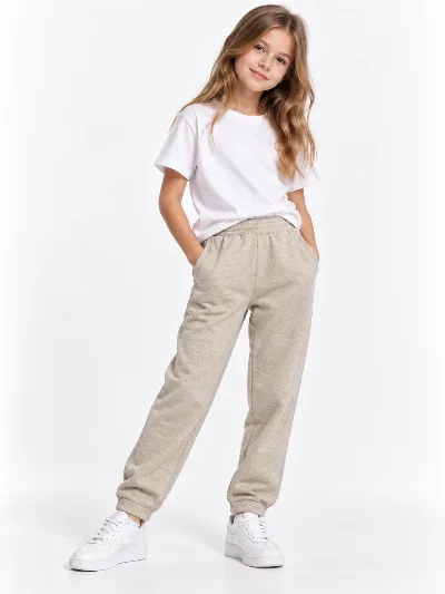 Beige insulated joggers 115577 SMILE TIME