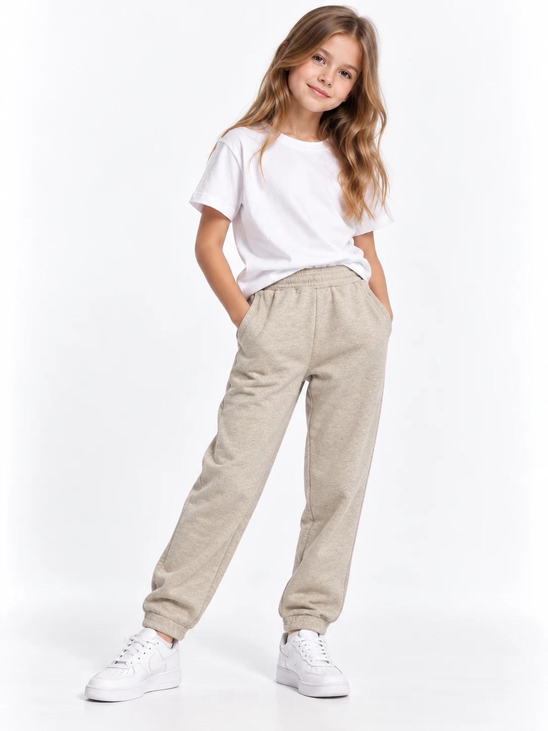 Beige insulated joggers 115577 SMILE TIME