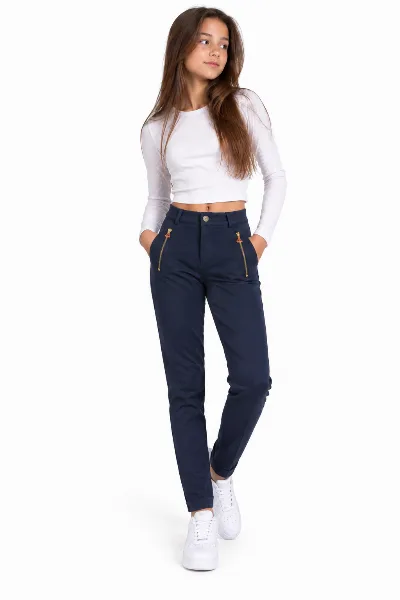 Брюки лосини для дівчинки з кишенями утеплені 2884 ARN JEANS