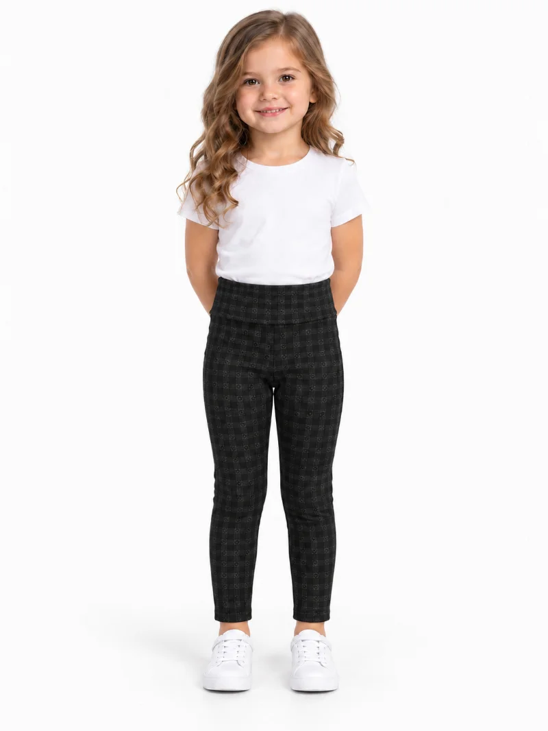 Girls' Insulated Plaid Leggings
