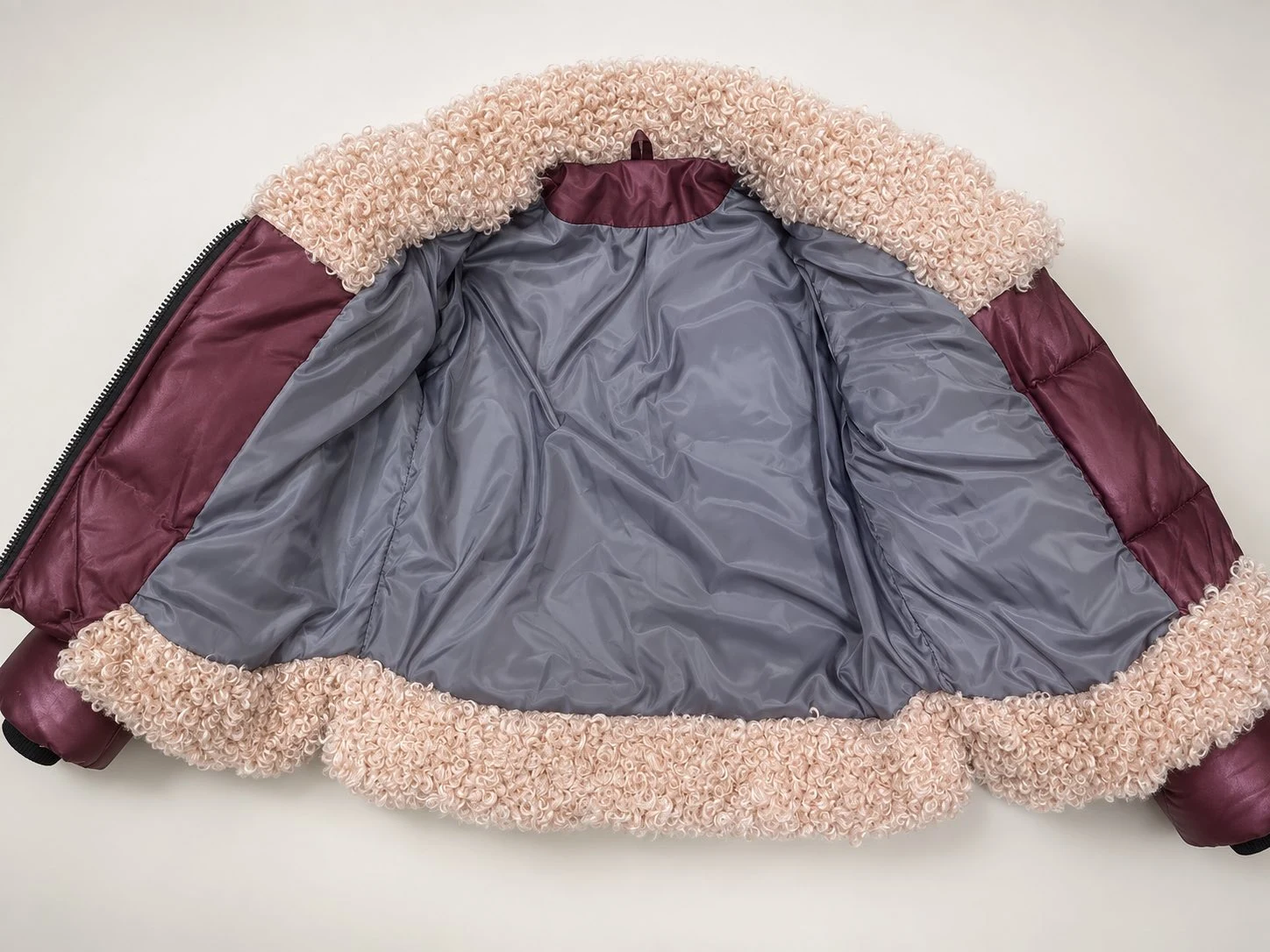 Girls' Euro-winter jacket Lori KT-31915 burgundy TM Suzie