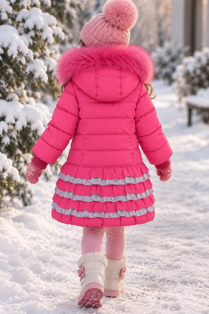 Girls' Winter Coat, Pink art. 960 Modniashka