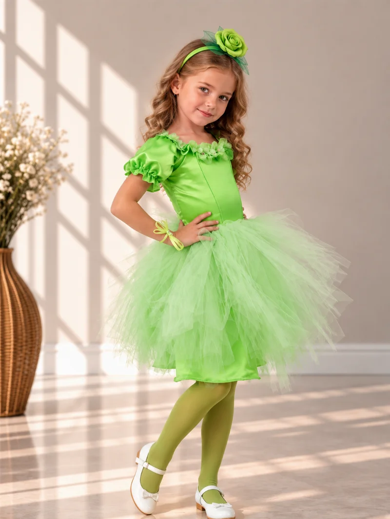 Cabbage Tulle Carnival Costume for Girls