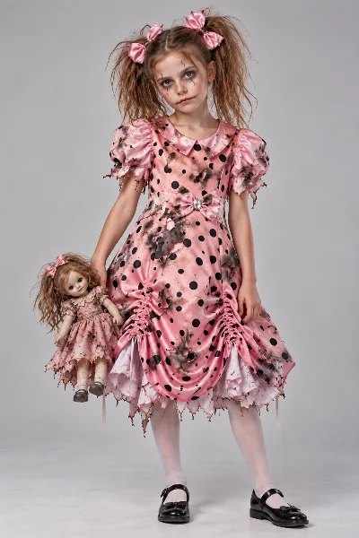 Annabelle Creepy Doll Halloween Costume