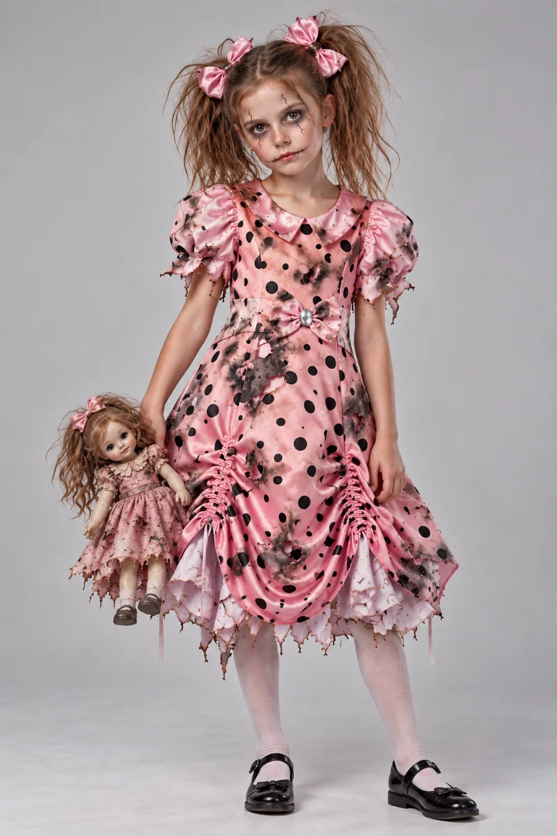 Annabelle Creepy Doll Halloween Costume
