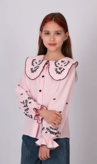 Сорочка дівч. 5867 рожева Mevis