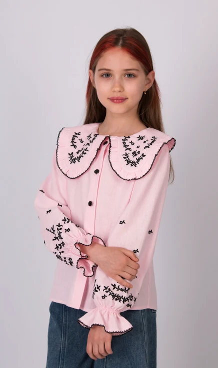 Сорочка дівч. 5867 рожева Mevis