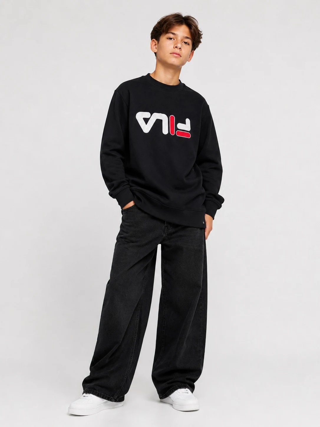 Teen Black FILA Sweatshirt (Turkey)