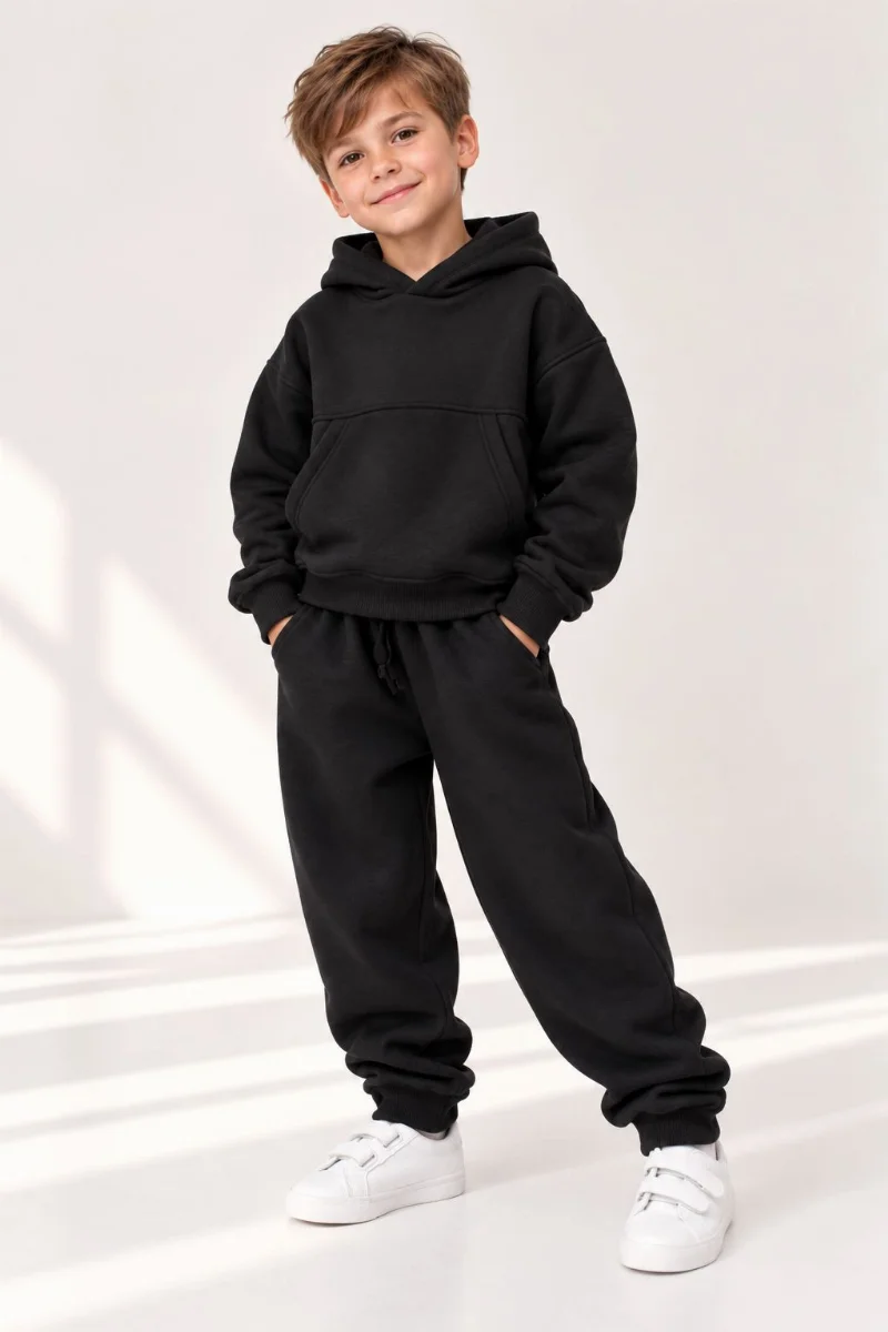 Black Insulated Kangaroo Hoodie 1809 HART