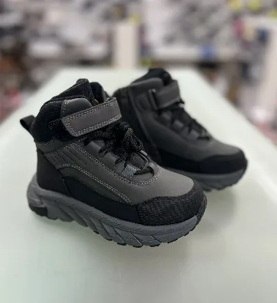 Ботинки для мальчика демисезонные GB91-2 grey/black Clibee