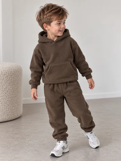 TwinsBaby Chocolate Fleece Kids' Set 2434002