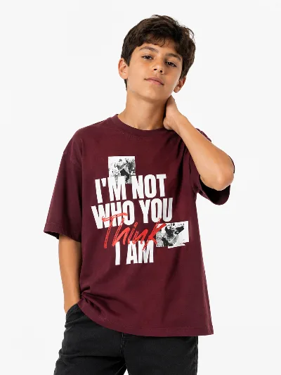 Футболка бордо Not