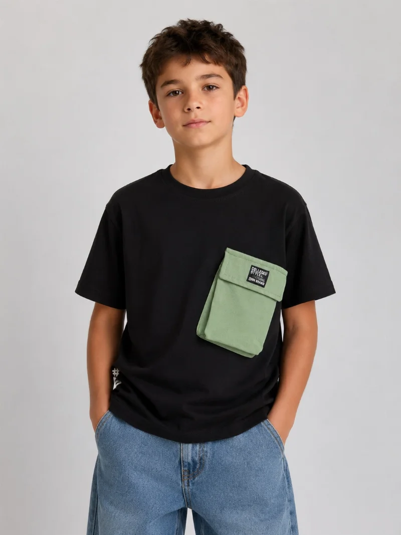 Blue T-shirt for boys 5519 F&Dkids