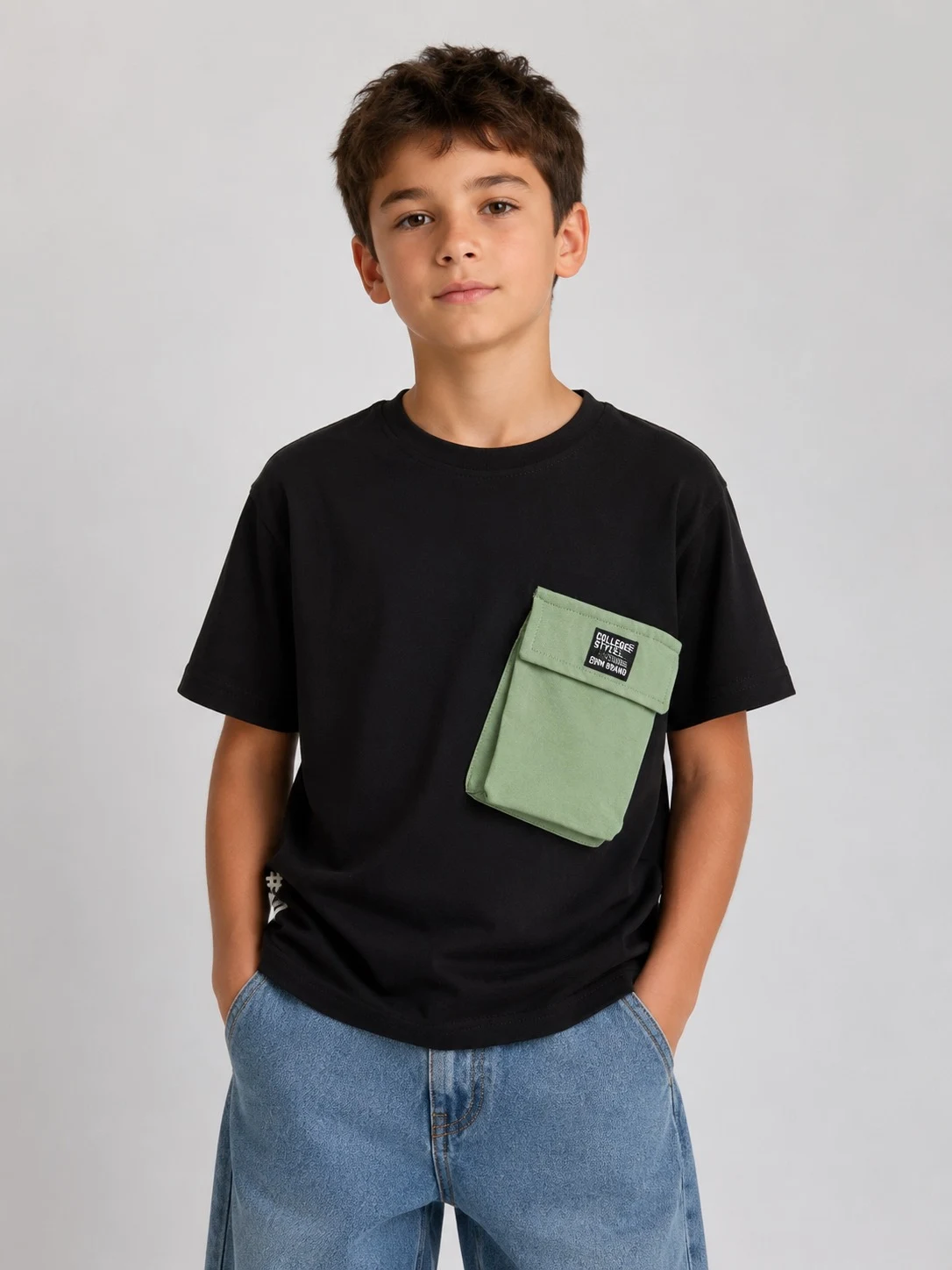 Blue T-shirt for boys 5519 F&Dkids