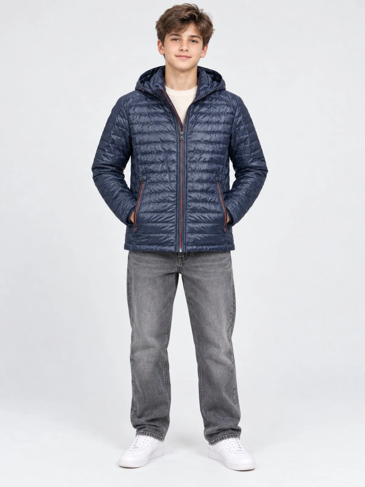 Куртка  підліткова демісезонна для хлопця синя BY557 Турція