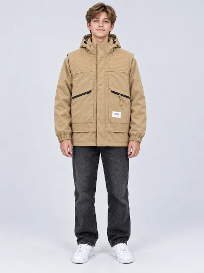 Boys' Camel Demi-Season Jacket P743 (Turkey)